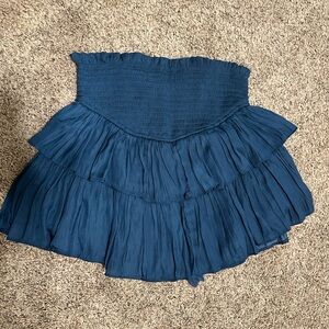 Mustard Seed blue/teal skirt, size small
